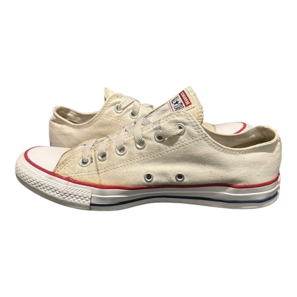 Converse Chuck Taylor All Star Ox Low Top Cream Canvas Sneakers Women’s 8.5 - Picture 7 of 9